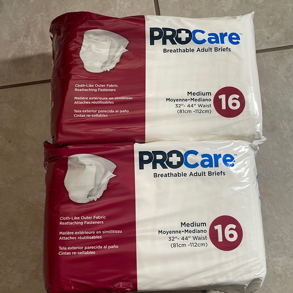 Procare Breathable Adult Briefs (2 Pack)